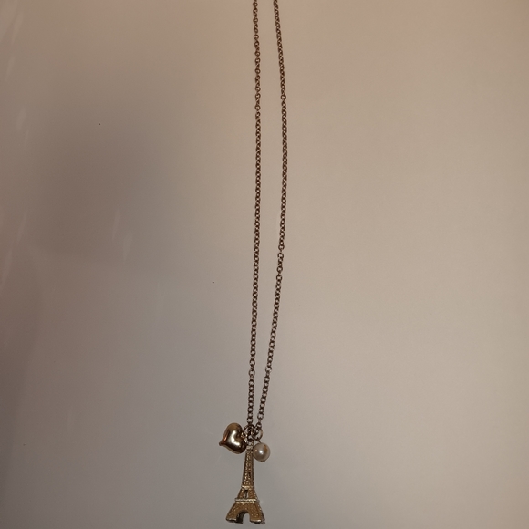 Eiffel Tower Necklace Bundle Gold Tone Costume Jewelry - Picture 6 of 12